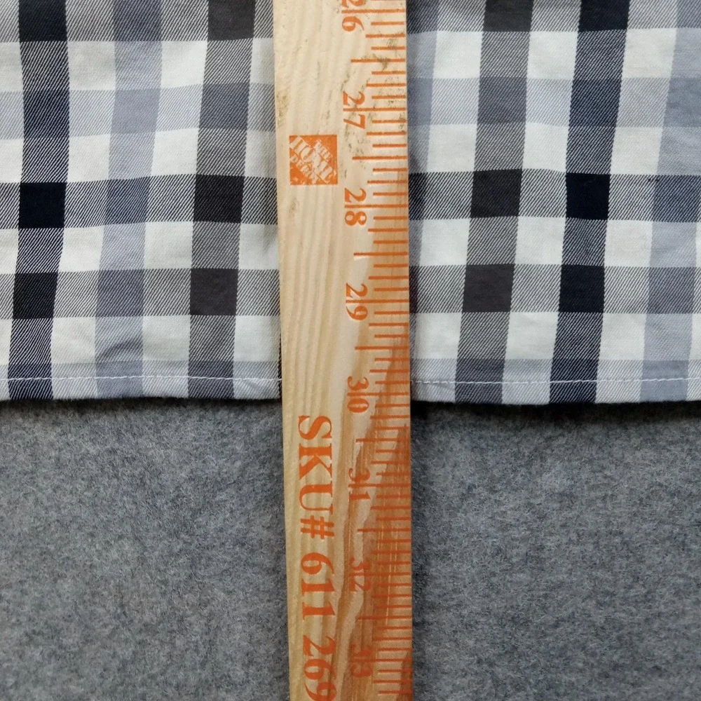 The North Face Shirt Mens XL Gray Check Button Front Long‎ Sleeve Woven Casual